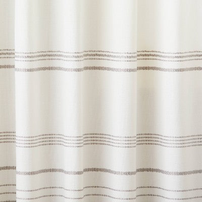  Engineered Hem Stripes Curtain Panel Cream/Gray - Hearth & Hand™ With Magnolia