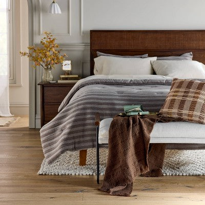  18"x18" Stripe Square Toss Pillow - Hearth & Hand™ With Magnolia