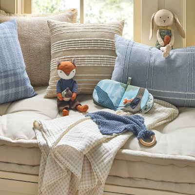  Knit Security Blanket Blue - Hearth & Hand™ With Magnolia