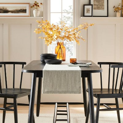  Textured Stripe Woven Table Runner Sage Green - Hearth & Hand™ With Magnolia