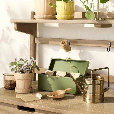  1L Brass Metal Watering Can - Hearth & Hand™ With Magnolia