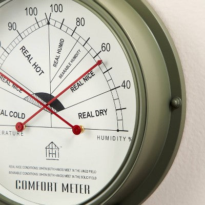  Temperature & Humidity Comfort Meter Green - Hearth & Hand™ With Magnolia