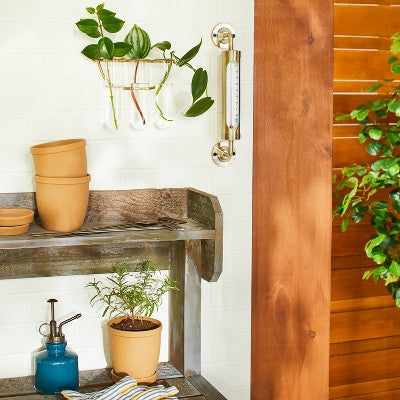  Brass Outdoor Weather Thermometer - Hearth & Hand™ With Magnolia