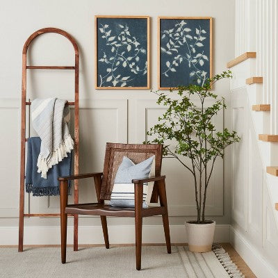  (Set Of 2) 18"x24" Honeysuckle Print Framed Wall Art - Hearth & Hand™ With Magnolia